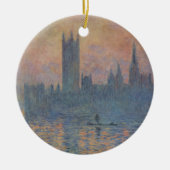 Parlementsleden in de winter door Claude Monet Keramisch Ornament (Voorkant)