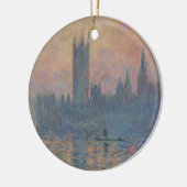Parlementsleden in de winter door Claude Monet Keramisch Ornament (Links)