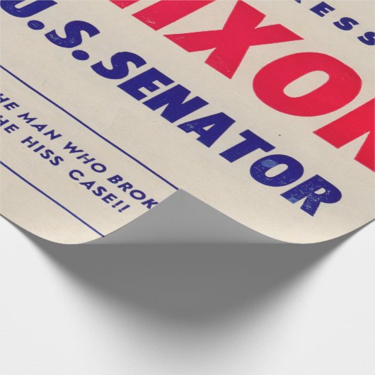 parlementslid Nixon Senator Cadeaupapier (Hoek)