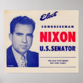 parlementslid Nixon Senator Poster (Voorkant)