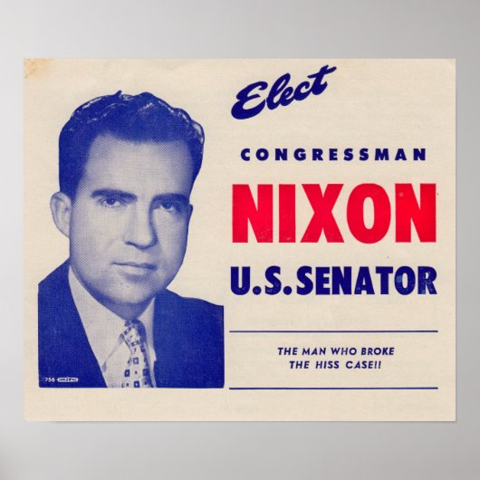  parlementslid Nixon Senator Poster (Voorkant)
