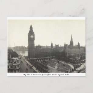 Parlementsplein, Big Ben 1904 Londen Briefkaart