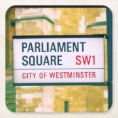 Parlementsplein - stad Westminster - Onderzetter (Voorkant)