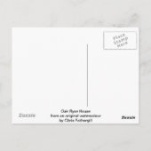 Parlementsportret Oak Ryse House Briefkaart (Achterkant)