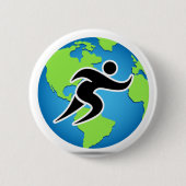 Parleremo Language Marathon Runner Ronde Button 5,7 Cm (Voorkant)