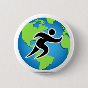 Parleremo Language Marathon Runner Ronde Button 5,7 Cm