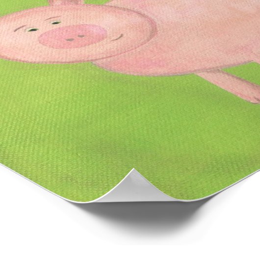 Parley Pig Nursery Kunst - PRINT (Hoek)