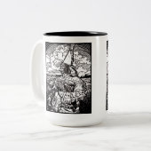 Parlez nous-boire tweekleurige koffiemok (Voorkant links)