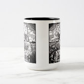 Parlez nous-boire tweekleurige koffiemok (Center)