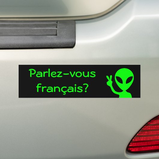 Parlez-vous francais? Bumpersticker (Op auto)