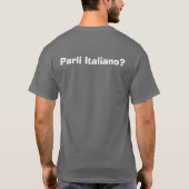 Parli Italiano? T-shirt (Achterkant)