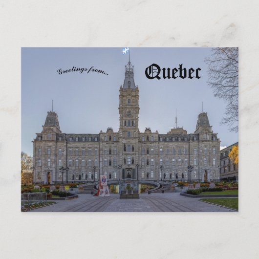 Parliament Building of Quebec in Quebec Canada Briefkaart (Voorkant)