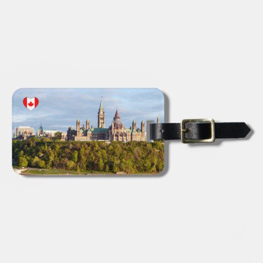Parliament Hill in Ottawa - Ontario, Canada Bagagelabel (Voorkant horizontaal)