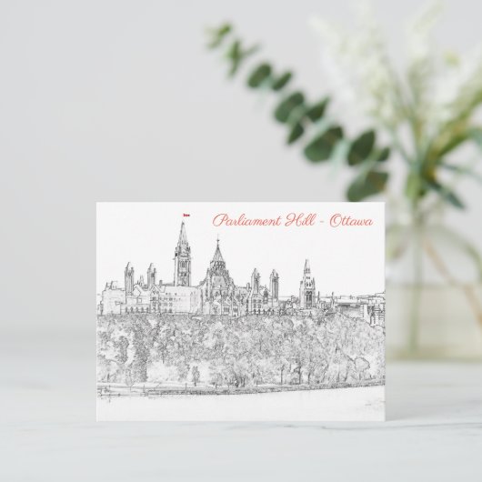 Parliament Hill in Ottawa - Ontario, Canada Briefkaart (Staand voorkant)