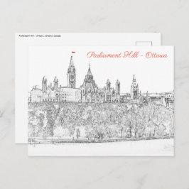 Parliament Hill in Ottawa - Ontario, Canada Briefkaart
