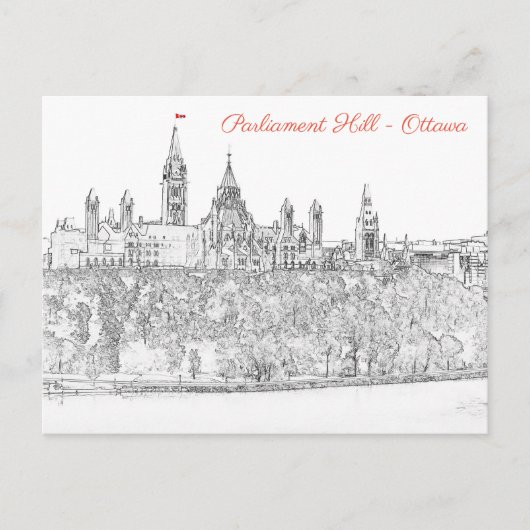 Parliament Hill in Ottawa - Ontario, Canada Briefkaart (Voorkant)