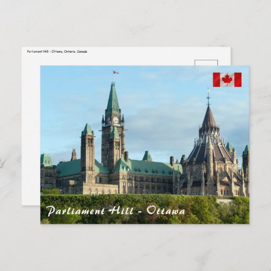 Parliament Hill in Ottawa - Ontario, Canada Briefkaart (Voorkant / Achterkant)