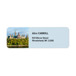 Parliament Hill in Ottawa - Ontario, Canada Etiket