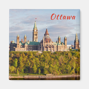 Parliament Hill in Ottawa - Ontario, Canada Magneet