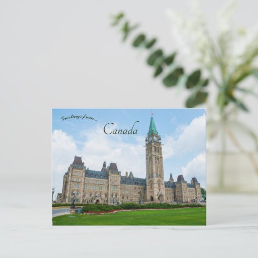 Parliament Hill Ottawa Ontario Canada Briefkaart (Staand voorkant)
