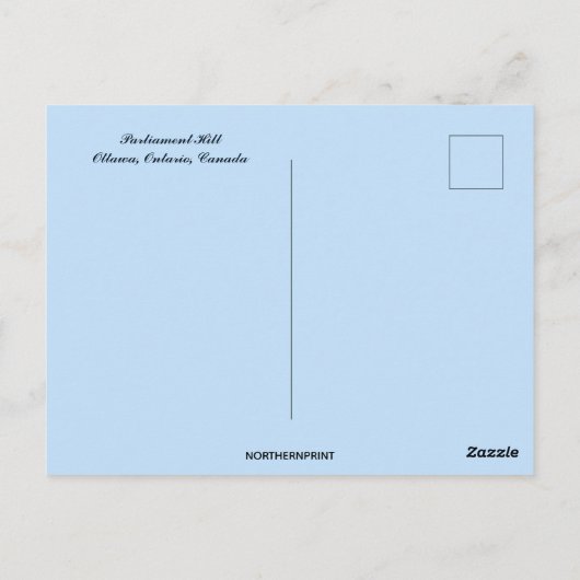 Parliament Hill Ottawa Ontario Canada Briefkaart (Achterkant)