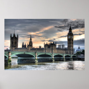 Parliment Building - Londen, Engeland Poster