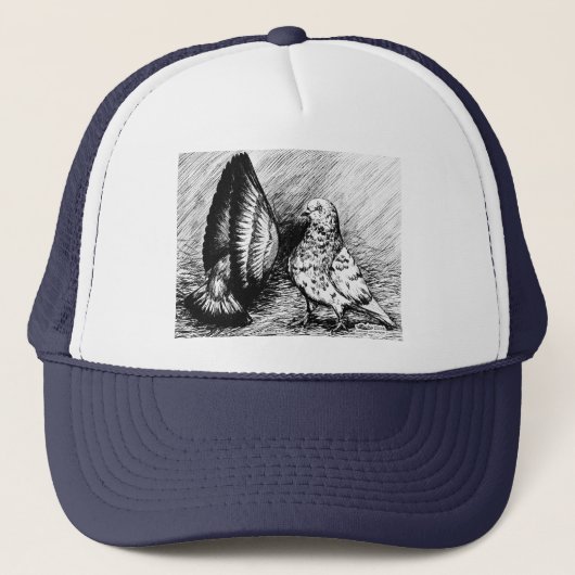 Parlor Roller Pigeons Trucker Pet (Voorkant)