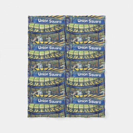 Parlor van het Unieplein Fleece Deken (Voorkant)