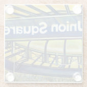 Parlor van het Unieplein Glazen Onderzetter (Achterkant)