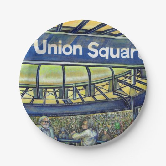 Parlor van het Unieplein Papieren Bordje (Voorkant)