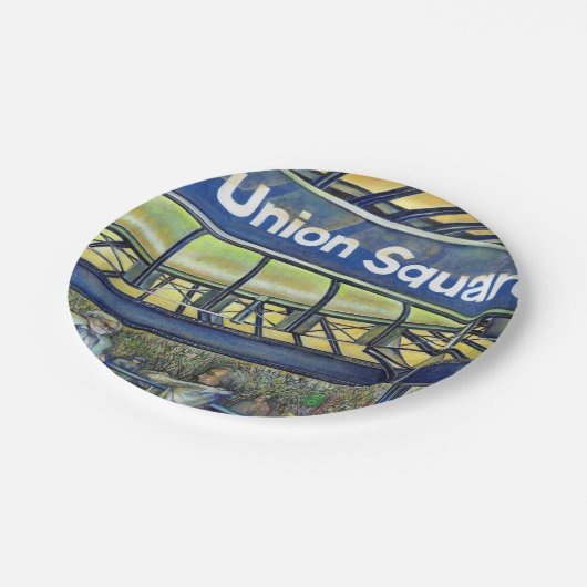 Parlor van het Unieplein Papieren Bordje (Gekanteld)