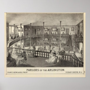 Parlors of the Arlington, Ocean Grove, NJ Poster