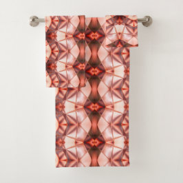 Parly burgundy to zalmrapport van digitale vorm bad handdoek