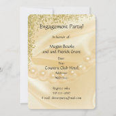 Parly Gold Verloving Invitation Kaart (Voorkant)