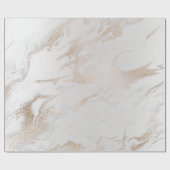 Parly Ivory Gold Pastel Metallic Gray Marble Glam Cadeaupapier (Vlak)