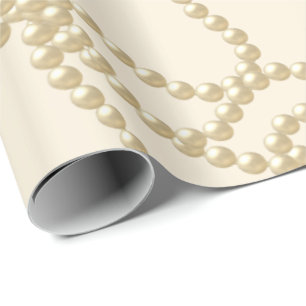 Parly Pearls Ivory Creamy Bridal Weddendag Cadeaupapier