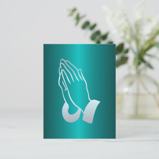 Parly Praying Hands Briefkaart (Staand voorkant)