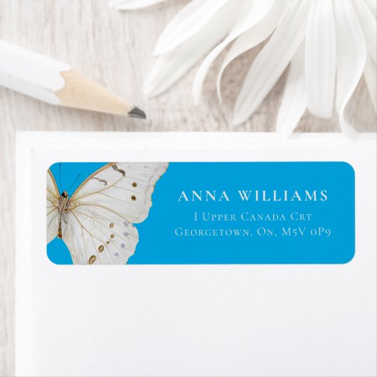 Parly White Butterfly Etiket (Insitu)