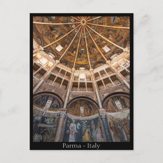 Parma Baptistery, Briefkaart Italië (Voorkant)