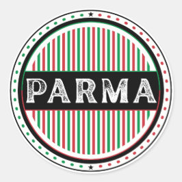 Parma City Pride Embleem – Italiaanse identiteit Ronde Sticker