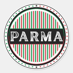 Parma City Pride Embleem – Italiaanse identiteit Ronde Sticker