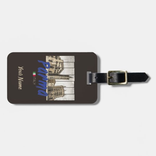 Parma Emilia-Romagna Italië Souvenir Bagagelabel (Voorkant horizontaal)