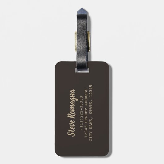 Parma Emilia-Romagna Italië Souvenir Bagagelabel (Achterkant verticaal)