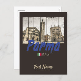 Parma Emilia-Romagna Italië  Souvenir Feestdagenkaart