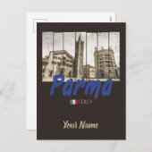 Parma Emilia-Romagna Italië Souvenir Feestdagenkaart (Voorkant / Achterkant)