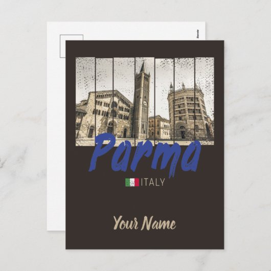 Parma Emilia-Romagna Italië  Souvenir Feestdagenkaart (Voorkant / Achterkant)