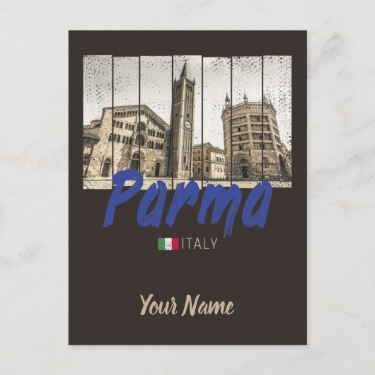 Parma Emilia-Romagna Italië Souvenir Feestdagenkaart (Voorkant)