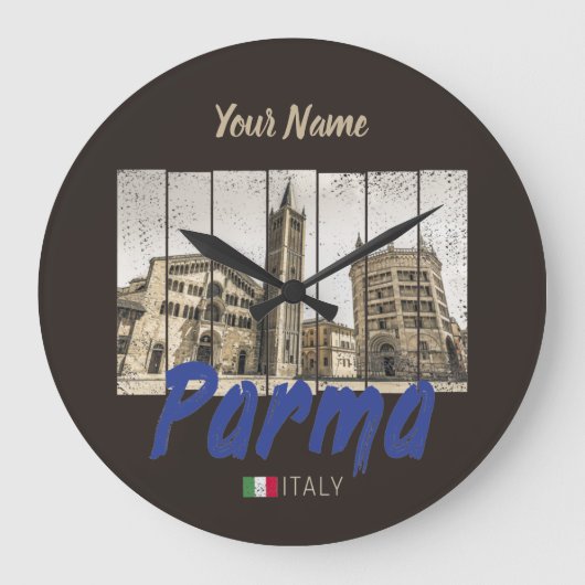 Parma Emilia-Romagna Italië  Souvenir Grote Klok (Voorkant)