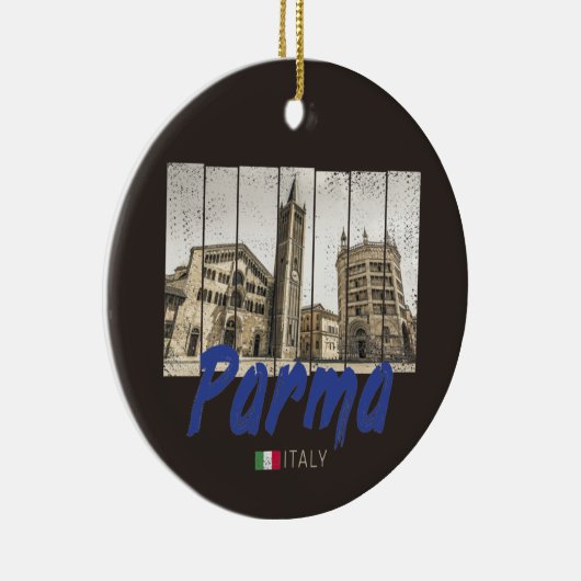 Parma Emilia-Romagna Italië  Souvenir Keramisch Ornament (Rechts)