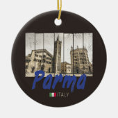 Parma Emilia-Romagna Italië Souvenir Keramisch Ornament (Voorkant)